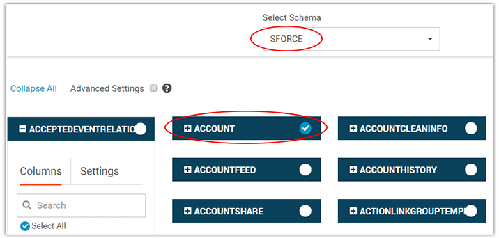 salesforce data entities salesforce data entities