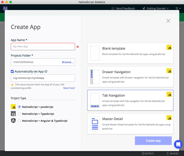 creating-apps creating-apps