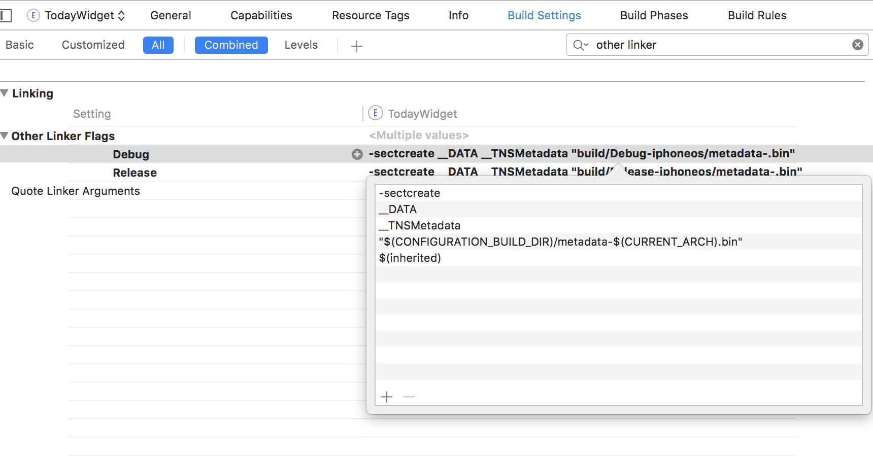 other-linker-flags other-linker-flags