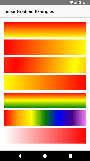 nativescript css gradients nativescript css gradients