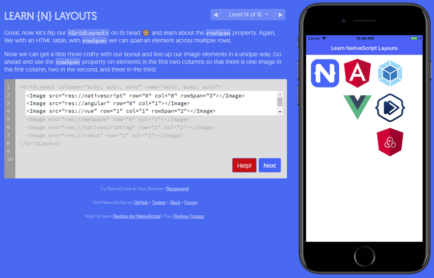 grid layout example grid layout example