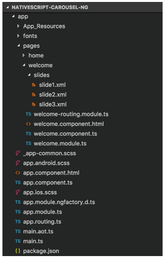 app structure app structure