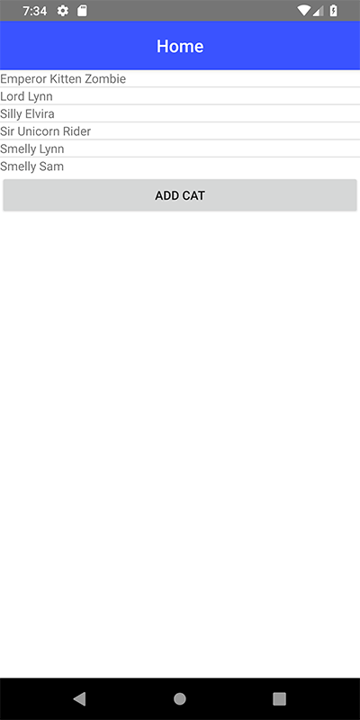 screen shot of app screen shot of app