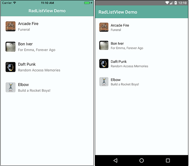 radlistview with images radlistview with images