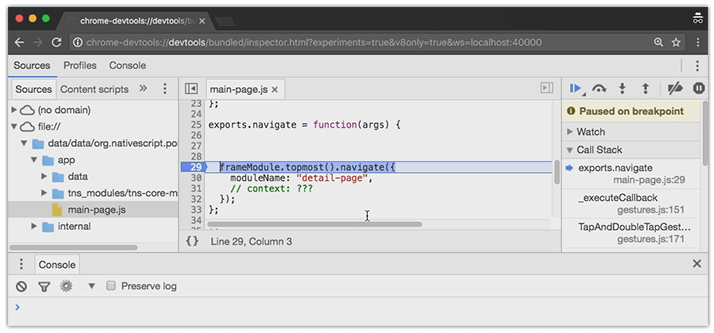 chrome devtools debugging chrome devtools debugging