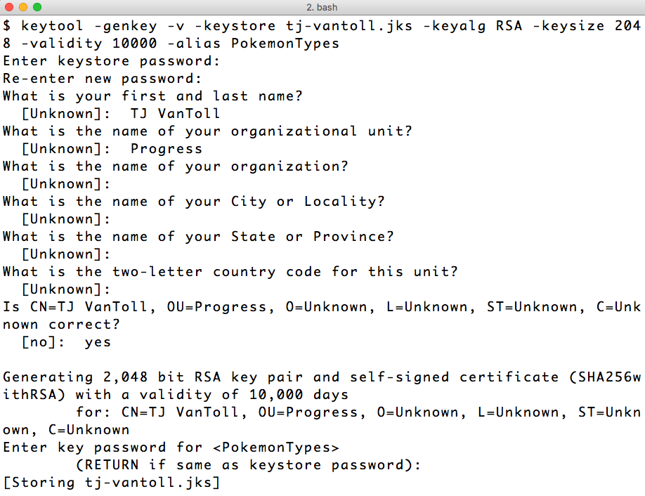 keystore-generation keystore-generation