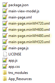 Screen size qualifiers in NativeScript Screen size qualifiers in NativeScript