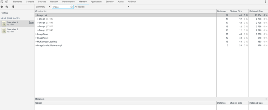 chrome devtools shows four images chrome devtools shows four images