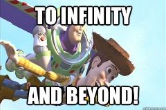 to infinity and beyond correct to infinity and beyond correct