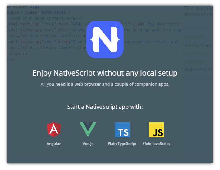 nativescript playground nativescript playground