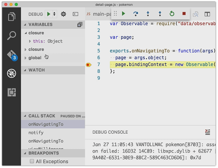 visual studio code and nativescript visual studio code and nativescript