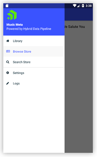 renamed side drawer items in emulator renamed side drawer items in emulator