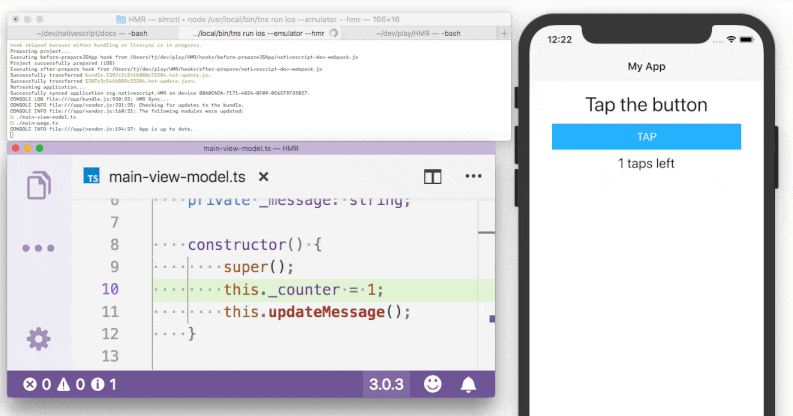 hot module replacement in nativescript 5.0 hot module replacement in nativescript 5.0