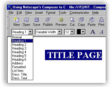 netscape composer netscape composer