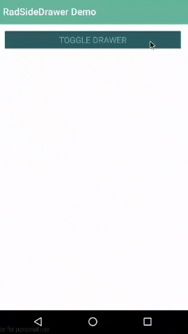 simple sidedrawer android